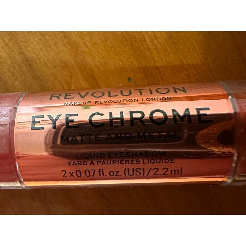 Makeup Revolution Eye Chrome Adore Liquid Eyeshadow 3Pc Lot New